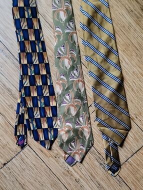 J. Garcia, Brooks Brithers And Pierce Cardin Ties